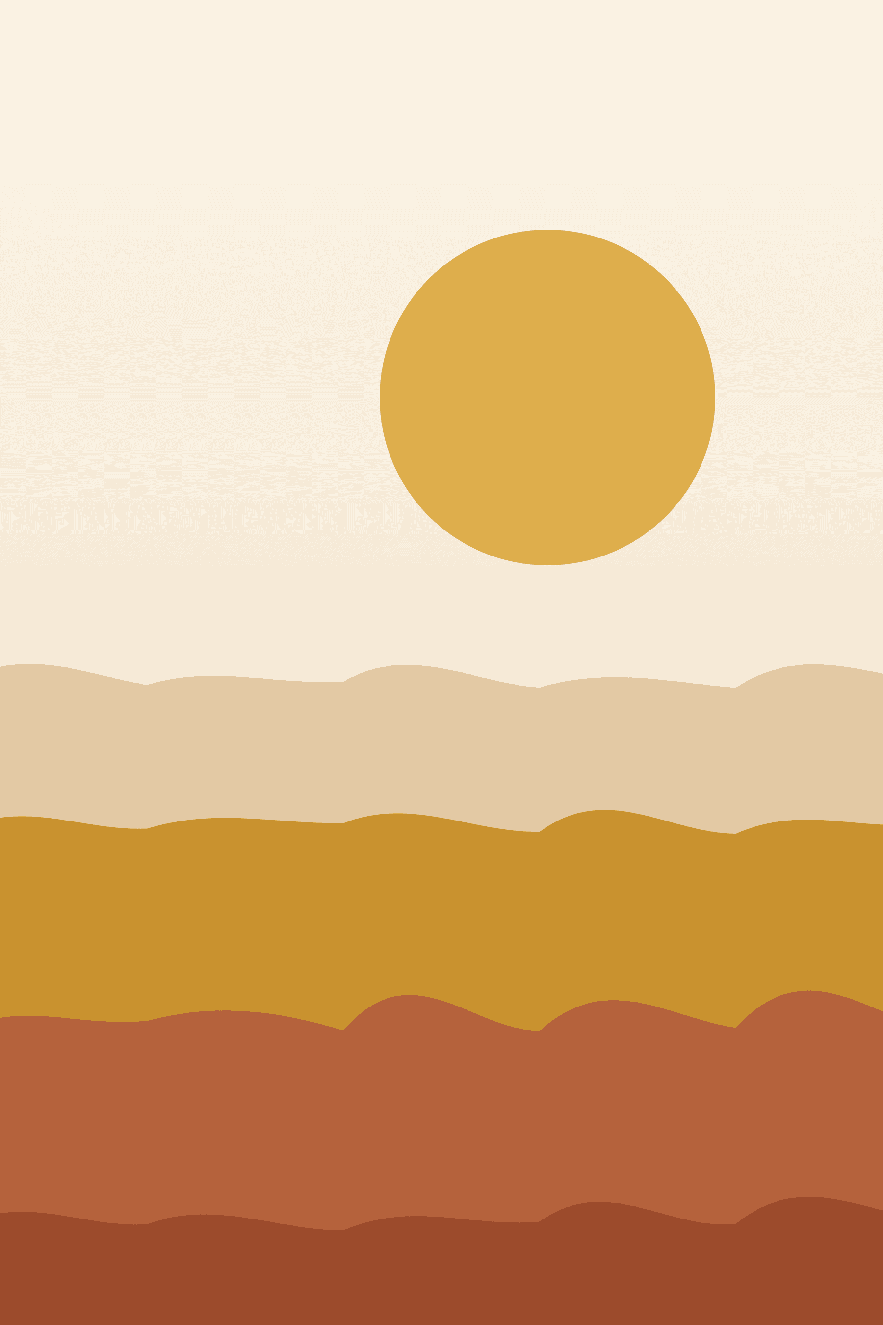 Sunset Dunes — Enhanced Matte Paper Poster (in)